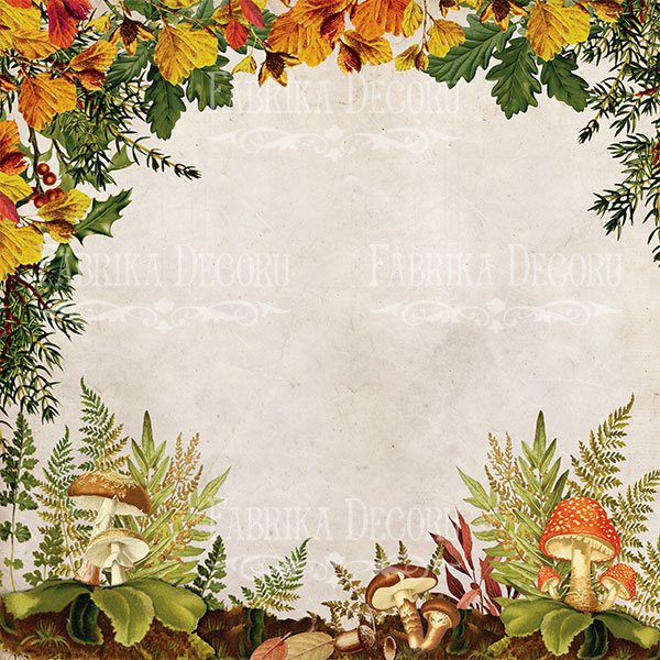 Doppelseitiges Scrapbooking-Papier-Set Botanik Herbst, 20 cm x 20 cm, 10 Blätter - foto 5  - Fabrika Decoru