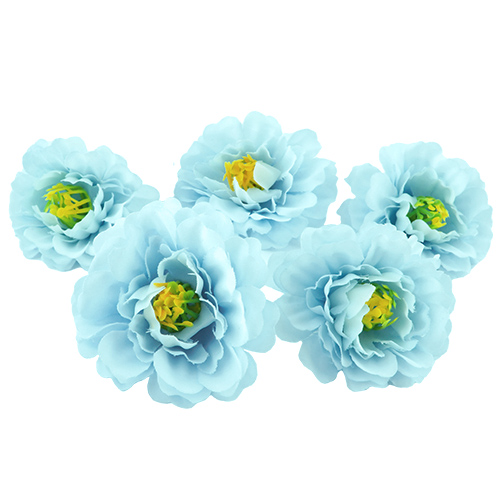 цветок пиона светло-голубой, 1шт