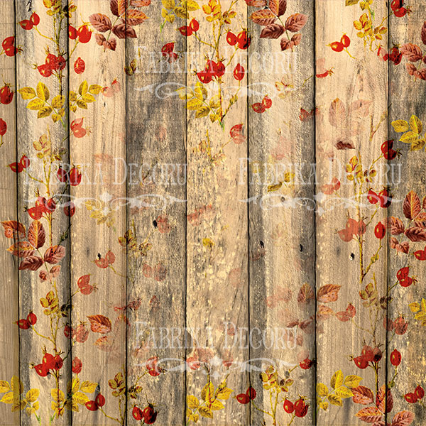 Doppelseitiges Scrapbooking-Papier-Set Botanik Herbst, 20 cm x 20 cm, 10 Blätter - foto 3  - Fabrika Decoru