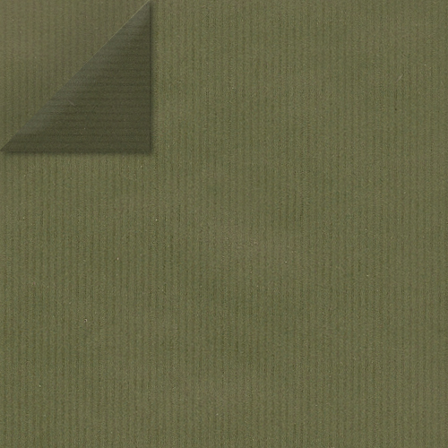 Arkusz dwustronnego kraft papieru z wzorem "Oliwkowy/Zielony" - Fabrika Decoru