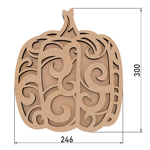 Артборд Тыква #3 24,6х30 см - Фото 0