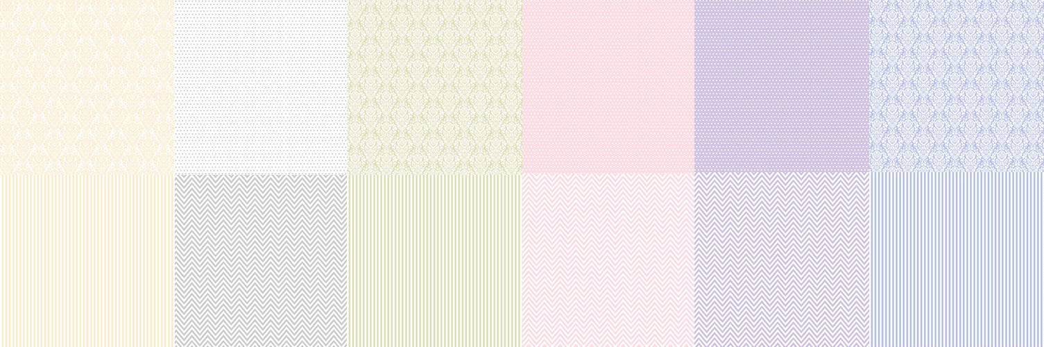 Double-sided scrapbooking paper set Classic Chic 12”x12” 12 sheets   - foto 0