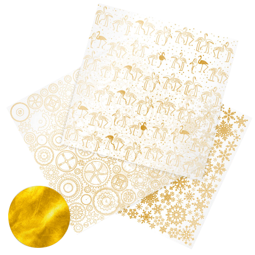 Craft Perfect Vellum Paper 8.5 inchx11 inch 10/Pkg-Pearled Gold