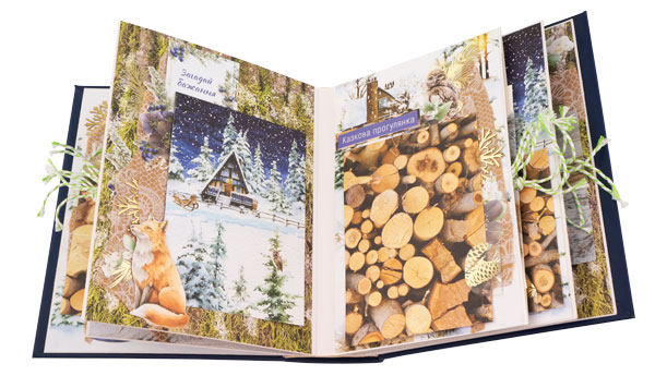 Album świąteczny "Country Winter" 20cm x 15cm, zestaw kreatywny DIY #06 - foto 3  - Fabrika Decoru