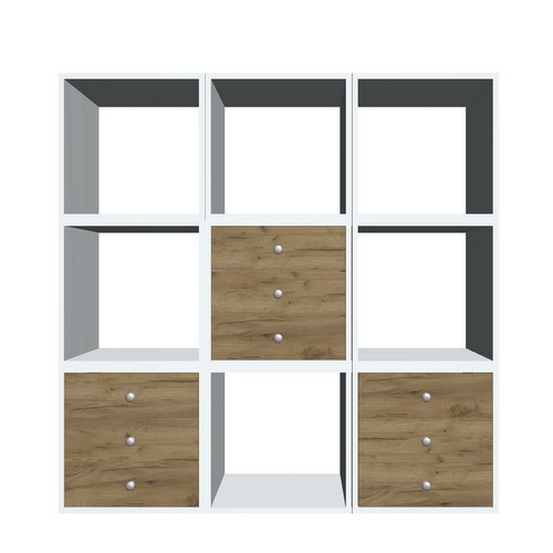 Cabinet with three drawers, Body White, 400mm x 400mm x 400mm - foto 5