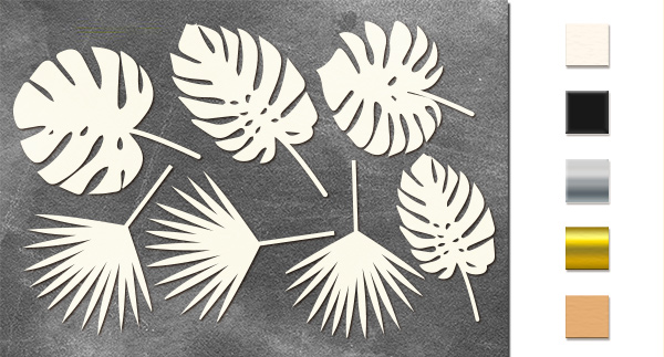 Spanplattenset Tropische Blätter #554 - Fabrika Decoru