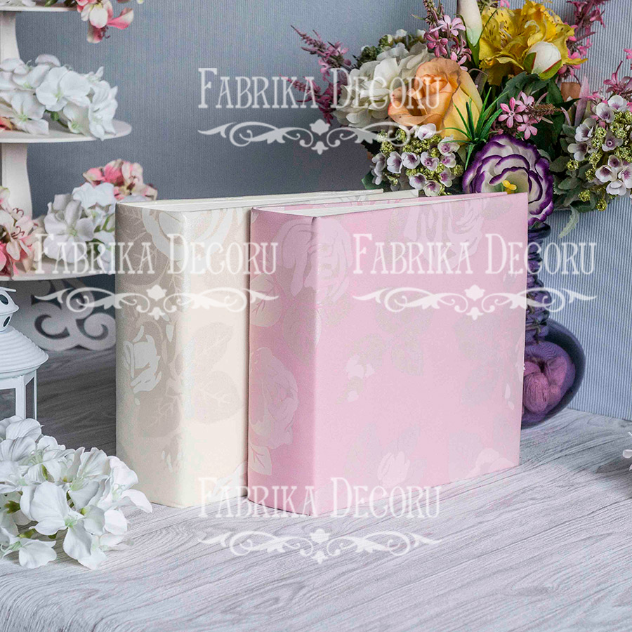 Blank album with a soft fabric cover Wedding Champagne 20cm х 20cm - foto 1