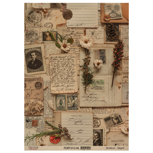 Zestaw jednostronnego kraftowego papieru do scrapbookingu Naturalist Notes 42x29,7 cm, 10 arkuszy  - foto 3  - Fabrika Decoru