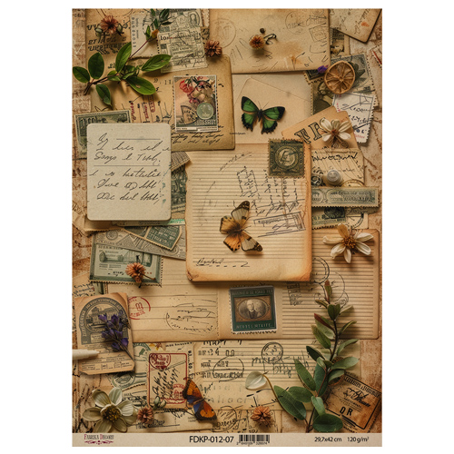 Zestaw jednostronnego kraftowego papieru do scrapbookingu Naturalist Notes 42x29,7 cm, 10 arkuszy  - foto 6  - Fabrika Decoru