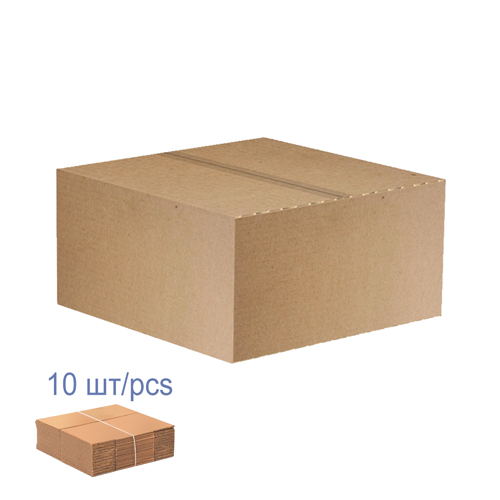 Pudełko kartonowe do pakowania, 10 szt, 5-warstwowe, brązowe, 425 х 410 х 195 mm  - Fabrika Decoru
