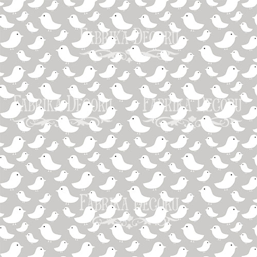 Double-sided scrapbooking paper set  My tiny sparrow boy 8"x8" 10 sheets - foto 1