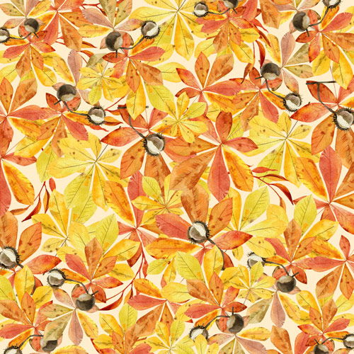 Double-sided scrapbooking paper set Botany autumn redesign 12"x12", 10 sheets - foto 1