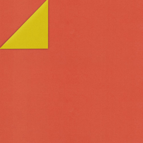 Arkusz dwustronnego kraft papieru z wzorem "Czerwony/Żółty" - Fabrika Decoru