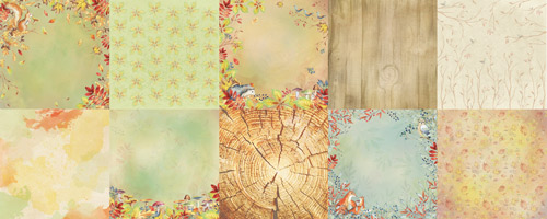 Doppelseitig Scrapbooking Papiere Satz Colours of Autumn, 30.5 cm x 30.5cm, 10 Blätter - foto 0  - Fabrika Decoru