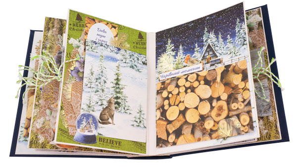 Album świąteczny "Country Winter" 20cm x 15cm, zestaw kreatywny DIY #06 - foto 4  - Fabrika Decoru
