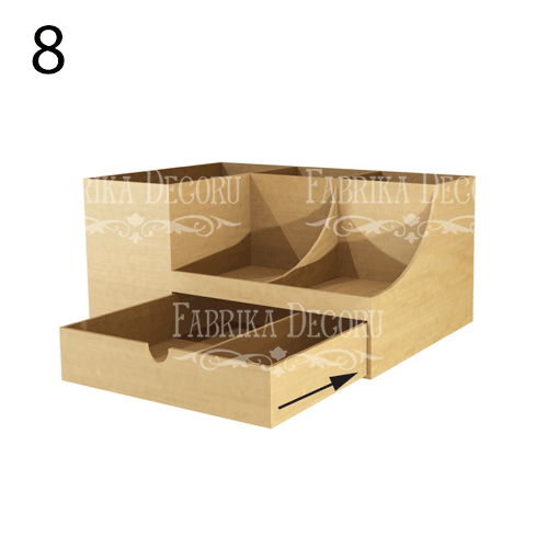 Desk organizer kit for cosmetic accessories or stationery  #027 - foto 12