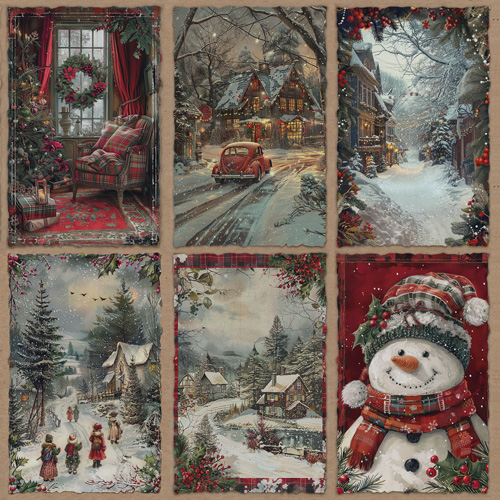 Zestaw papieru do scrapbookingu Nostalgic Christmas, 30,5 cm x 30,5 cm - foto 2  - Fabrika Decoru