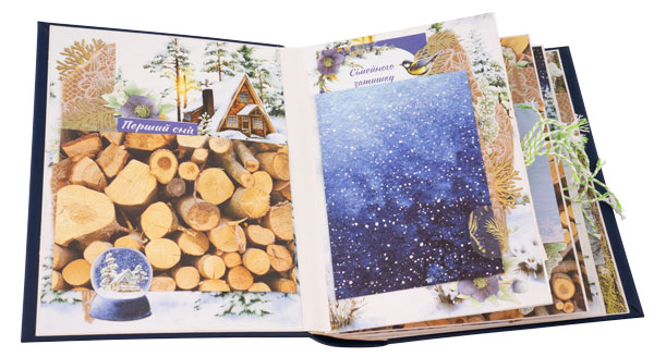 Album świąteczny "Country Winter" 20cm x 15cm, zestaw kreatywny DIY #06 - foto 1  - Fabrika Decoru