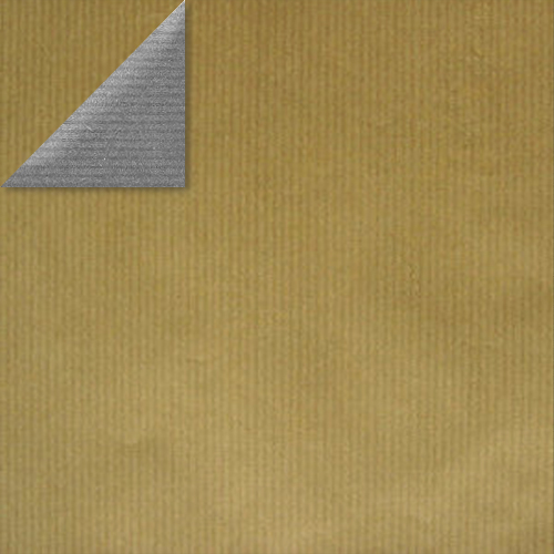 Arkusz dwustronnego kraft papieru z wzorem "Złoty/Srebrny" - Fabrika Decoru