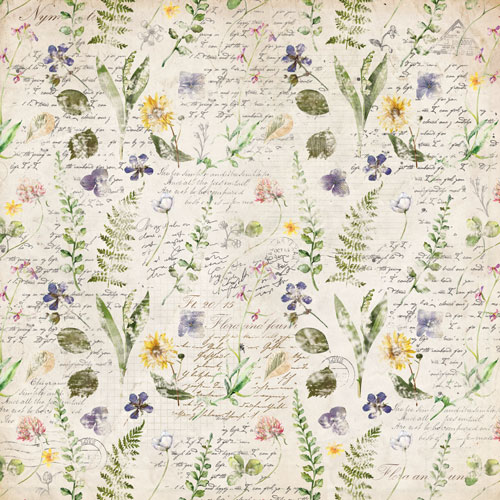 Doppelseitig Scrapbooking Papiere Satz Summer botanical story, 30.5 cm x 30.5 cm, 10 Blätter - foto 9  - Fabrika Decoru