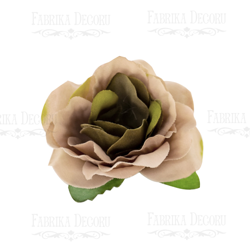 Różowe kwiaty, kolor Beżowy z oliwką, 1szt - Fabrika Decoru