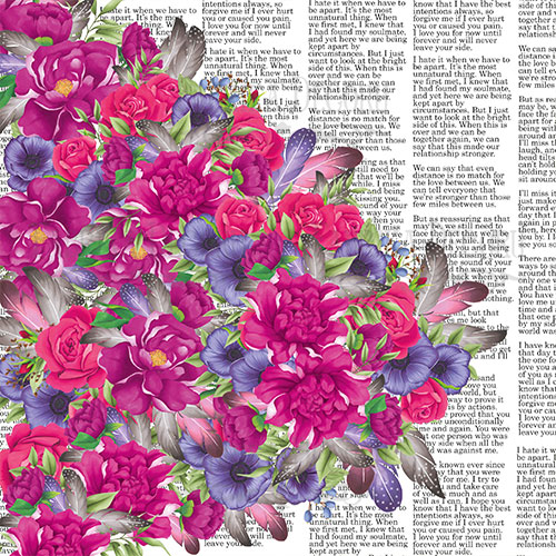 Doppelseitig Scrapbooking Papiere Satz Mind Flowers, 30.5 cm x 30.5cm, 10 Blätter - foto 2  - Fabrika Decoru