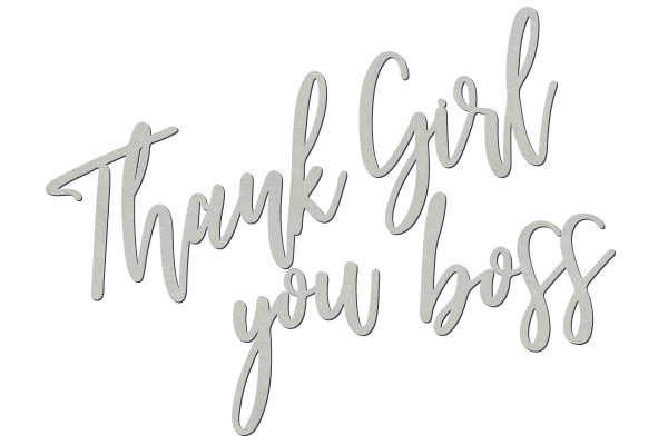 Chipboard "Thank you, girl boss" #394 - foto 0
