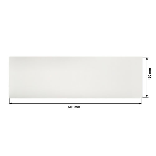 Stück PU-Leder Weiß, Größe 50 cm x 15 cm - foto 0  - Fabrika Decoru