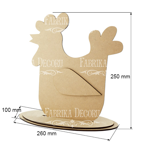 Blank for decoration "Rooster" #239 - foto 0