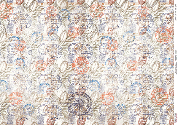 Decoupage-Karte #089, 29,7 x 42 cm, Fabrika Decoru - Fabrika Decoru