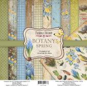 набор бумаги для скрапбукинга botany spring 20x20 см, 10 листов