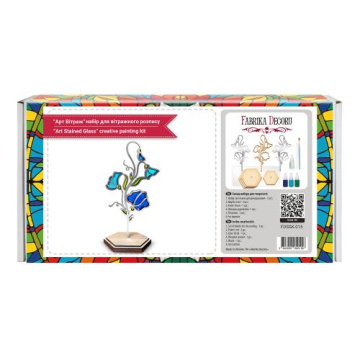 Art Stained Glass Kit "Лісовий дзвіночок", for painting by numbers - 2