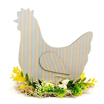 Interior decorative composition “Easter Hen”, #02