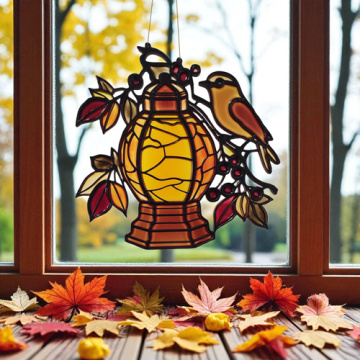 Art Stained Glass Kit “Autumn Lantern", for painting by numbers - 2