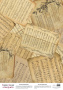 Deco Pergament farbiges Blatt Alte Musiknoten, A3 (11,7" х 16,5")