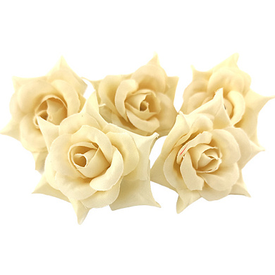 цветок миниатюрной розы айвори, 1шт
