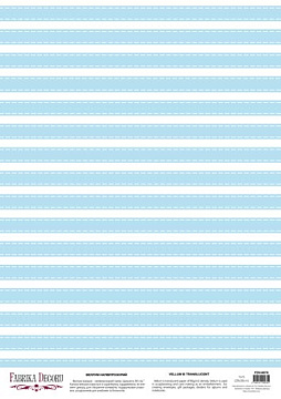 Arkusz kalki z nadrukiem, Deco Vellum, format A3 (11,7" х 16,5"), "Niebieski poziomy"