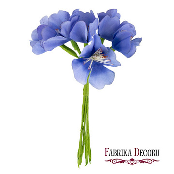 Blumenstrauß aus Karpatenglocken, Farbe Blau, 6 St