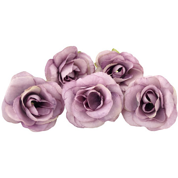 Tea rose flower mini, Lilac, 1pc