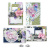 diy kit for creating 4pcs greeting cards "night garden", 10 cm x 15 cm