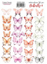 Set of stickers 30pcs Butterfly #304