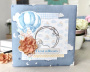 Zestaw DIY do tworzenia dziecięcego scrapbooking albumu "Dreamy Baby Boy", 20cm x 20cm, #09