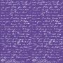 Arkusz papieru jednostronnego wytłaczanego srebrną folią, wzór  Silver Text Lavender 12"x12"