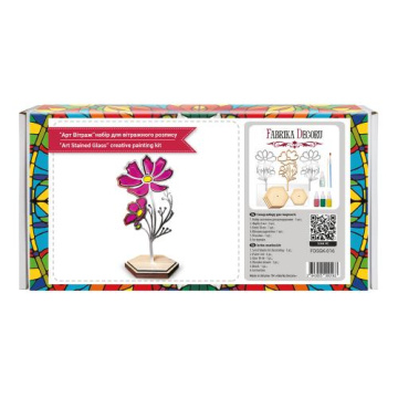 Art Stained Glass Kit "Summer Petals", for painting by numbers - 2