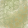 Blatt aus einseitigem Papier mit Goldfolienprägung, Muster Golden Tropical Leaves, Farbe Olive Aquarell, 12"x12"