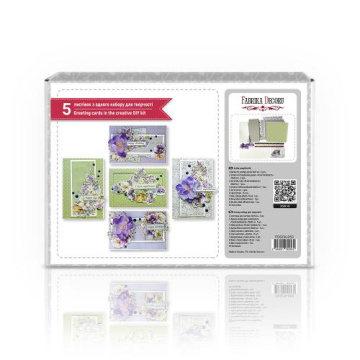 Kit for creating 5 cards “Floral Sentiments” 10 x 15cm - 2