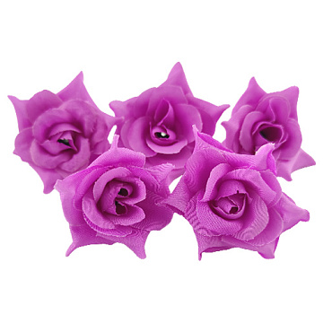 Miniature rose flower, Lilac, 1pc
