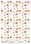 Arkusz kalki z nadrukiem, Deco Vellum, format A3 (11,7" х 16,5"), "Summer fruits"