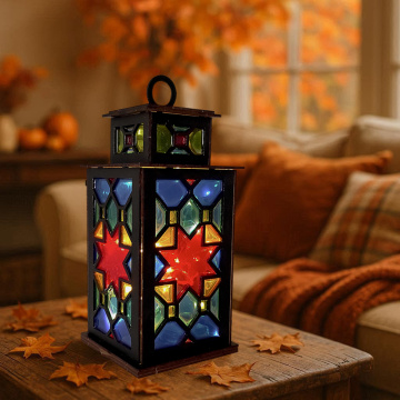 Art Stained Glass Kit “Lantern - Scarlet Star”, for stained glass painting - 2