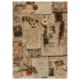 Zestaw jednostronnego kraftowego papieru do scrapbookingu Naturalist Notes 42x29,7 cm, 10 arkuszy 